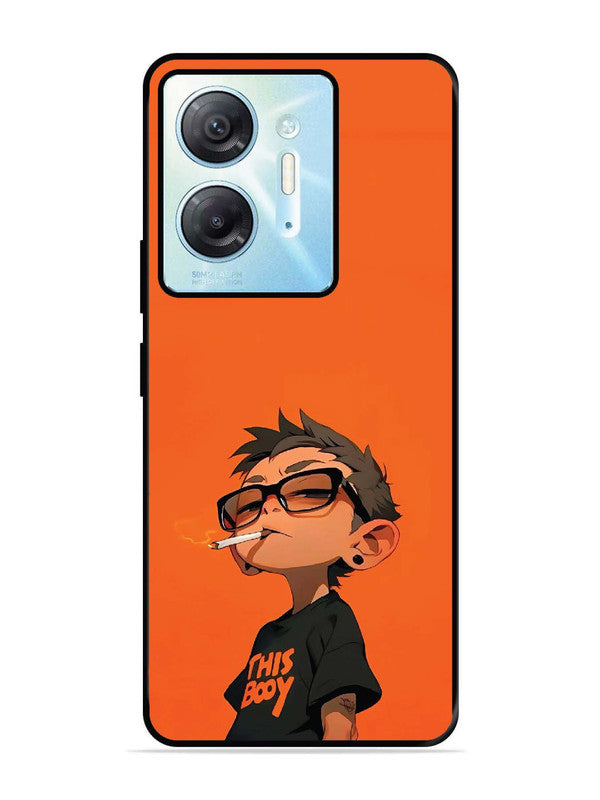 Infinix Hot 30 5G Vibrant Orange Attitude Cartoon