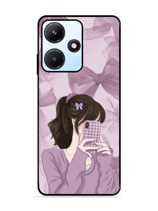 Infinix Hot 30I Pinky Girl taking selfie