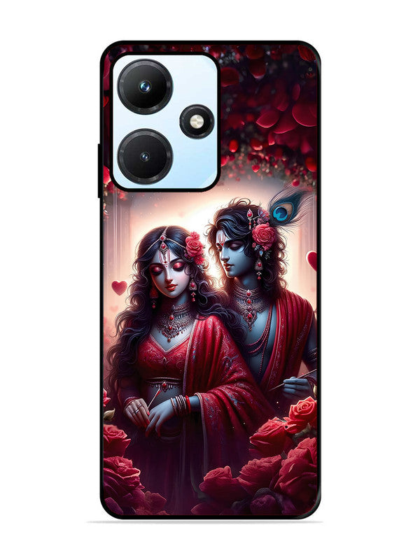 Infinix Hot 30i | 2D Metal | Couples in Red theme like Radha Krishna | IN-H30I-458