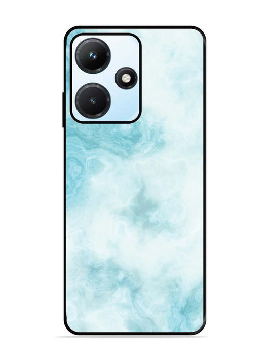 Infinix Hot 30i Light Blue with White Ocean Marble