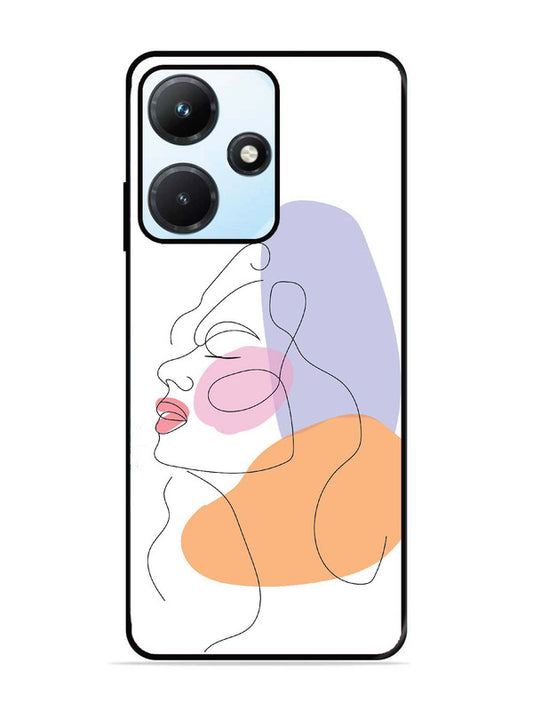 Infinix Hot 30i Line Art Girl Face