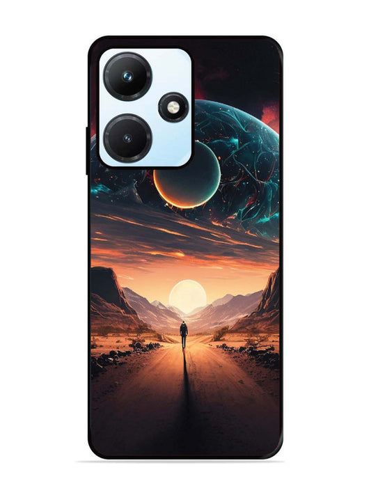 Infinix Hot 30i Sunset with space scene