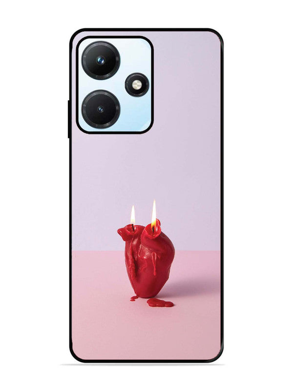 Infinix Hot 30i A Lighted Heart Candle