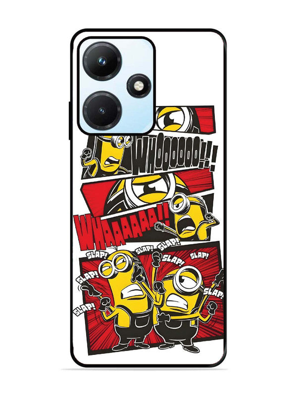 Infinix Hot 30i Minions Comic Panel Action