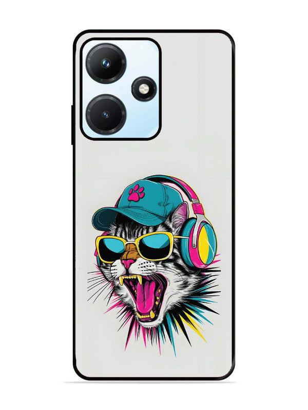 Infinix Hot 30i Neon Pop Art DJ Cat Vibe