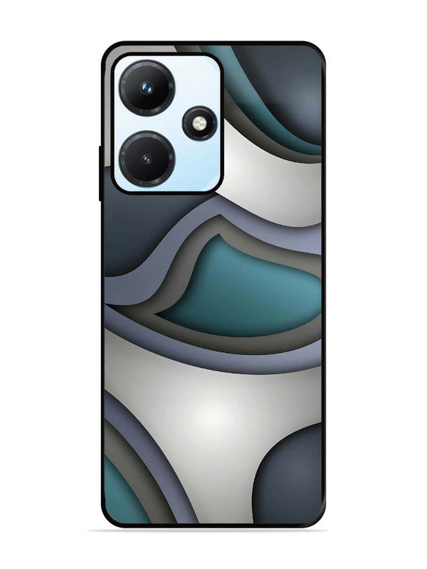 Infinix Hot 30i Slate Blue Gradient Wave