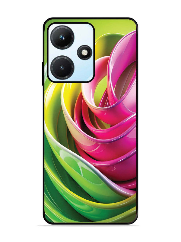 Infinix Hot 30i Vibrant Swirl Glossy Ribbon Art