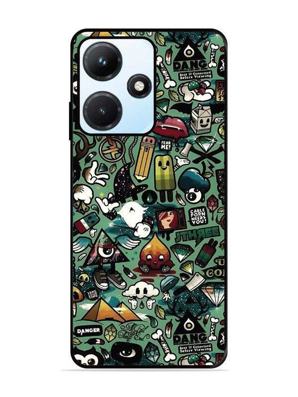 Infinix Hot 30i Pop Art Doodle Graffiti Collage