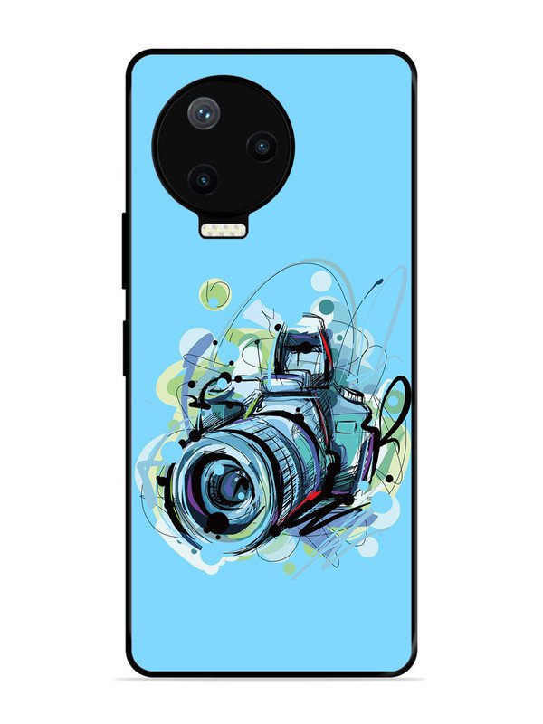 Infinix Note 12 Pro 4G Camera Blue Background
