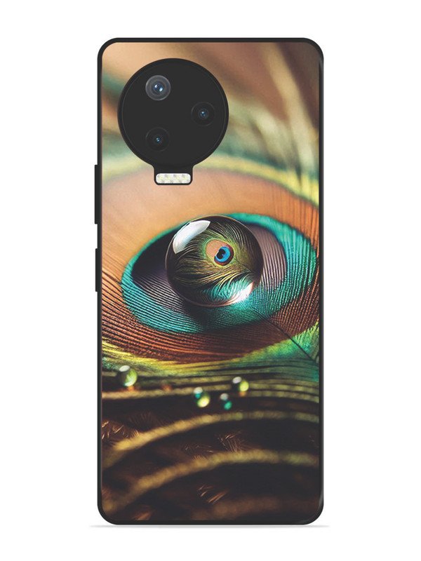 Infinix Note 12 Pro 4G Water Drop On Peacock Feather
