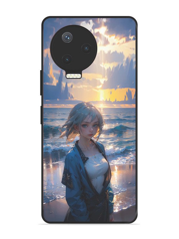 Infinix Note 12 Pro 4G Anime Girl Beach Ocean Waves