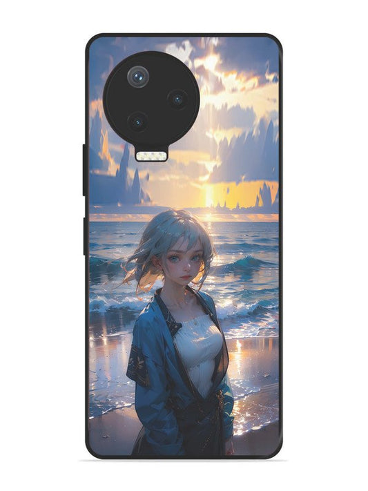 Infinix Note 12 Pro 4G Anime Girl Beach Ocean Waves
