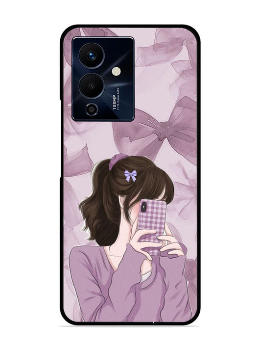 Infinix Note 12 Pro 5G Pinky Girl taking selfie