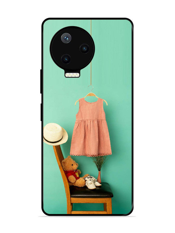 Infinix Note 12 Pro 4G Trendy dress for girl near toy bear