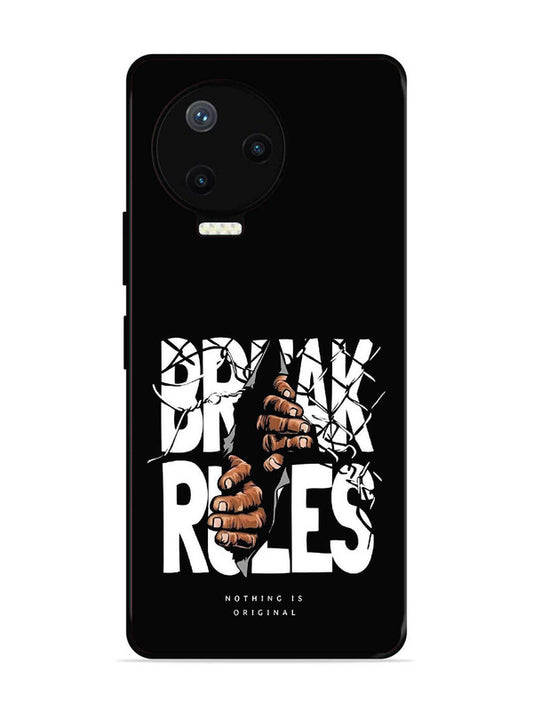 Infinix Note 12 Pro 4G Break Rules Gritty Typography Art
