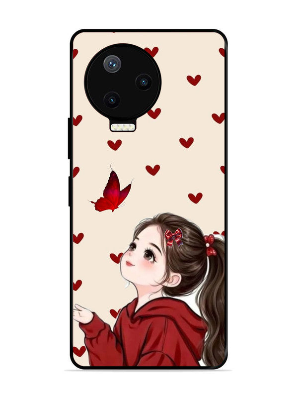 Infinix Note 12 Pro 4G Beautiful girl with red butterfly
