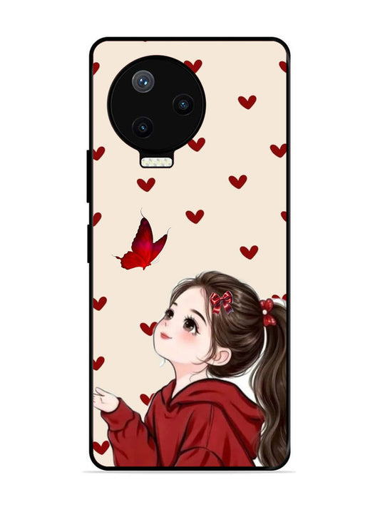 Infinix Note 12 Pro 4G Beautiful girl with red butterfly