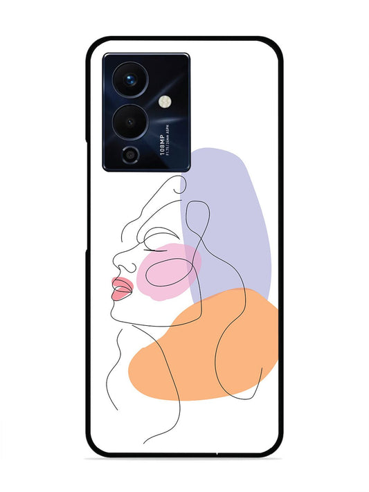 Infinix Note 12 Pro 5G Line Art Girl Face