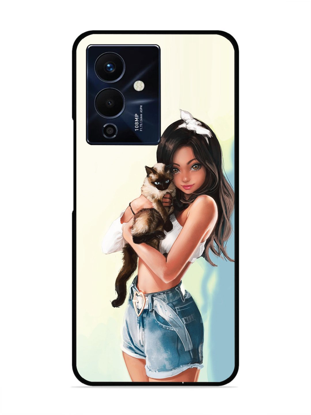 Infinix Note 12 Pro 5G Cute Girl with Cat