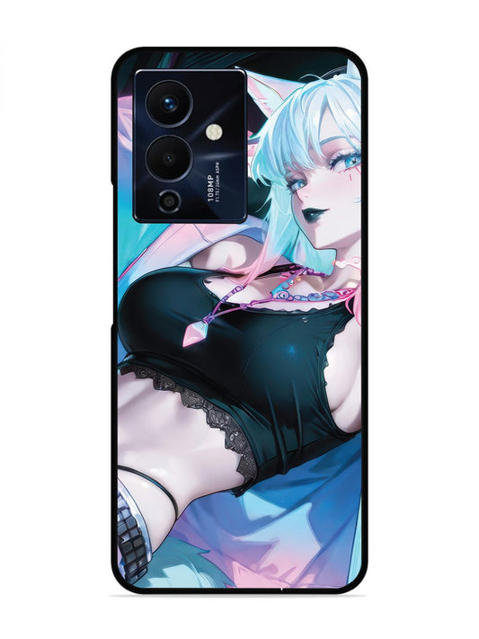 Infinix Note 12 Pro 5G anime girl fox headpohone white Hair