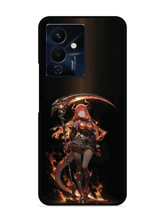 Infinix Note 12 Pro 5G anime-girl-sycthe-red-hair-horn