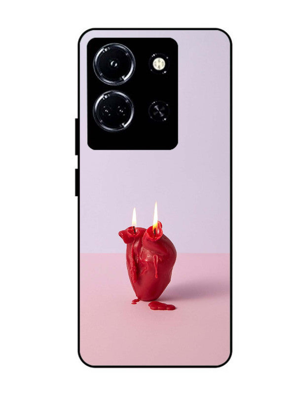infinix note 30 5g A Lighted Heart Candle