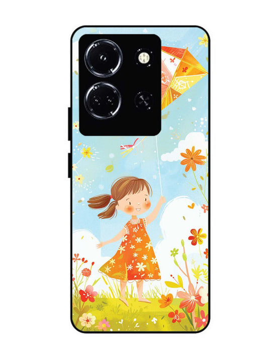 infinix note 30 5g Little Girl Kite Flying