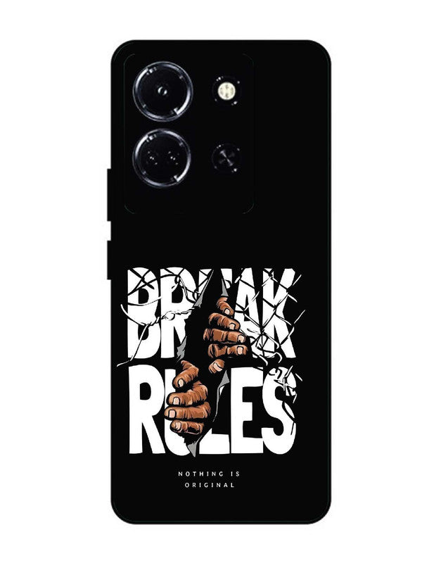 infinix note 30 5g Break Rules Gritty Typography Art