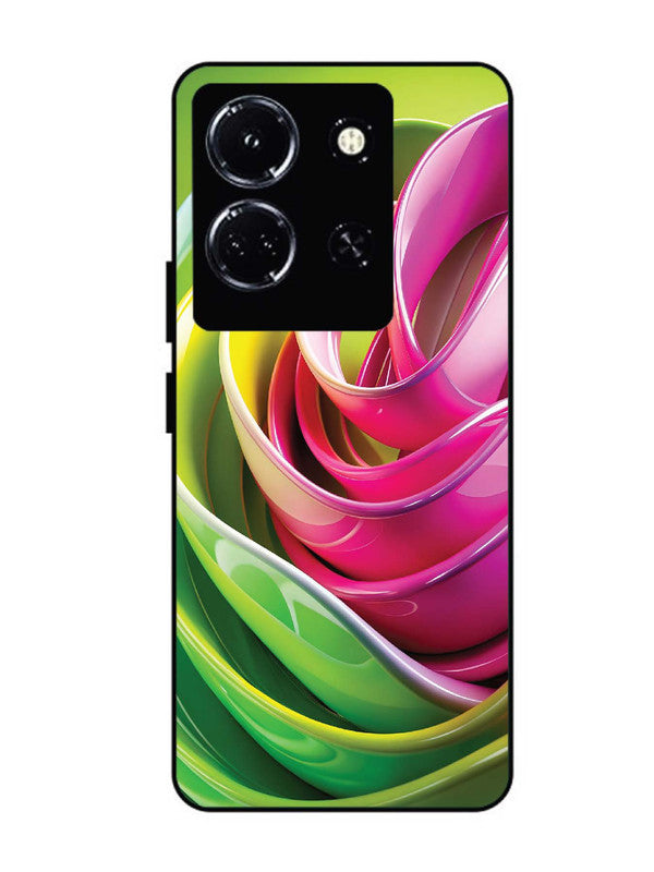 infinix note 30 5g Vibrant Swirl Glossy Ribbon Art