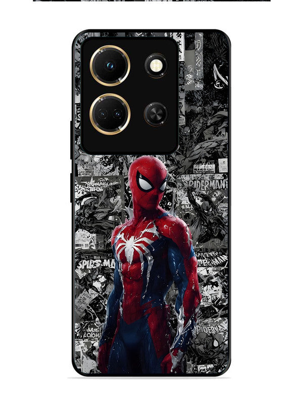 Infinix Note 30 5G Spiderman Highlighted on News Paper
