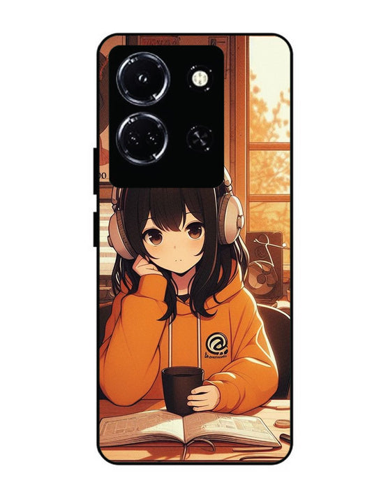 infinix note 30 5g Cute Girl listening Music