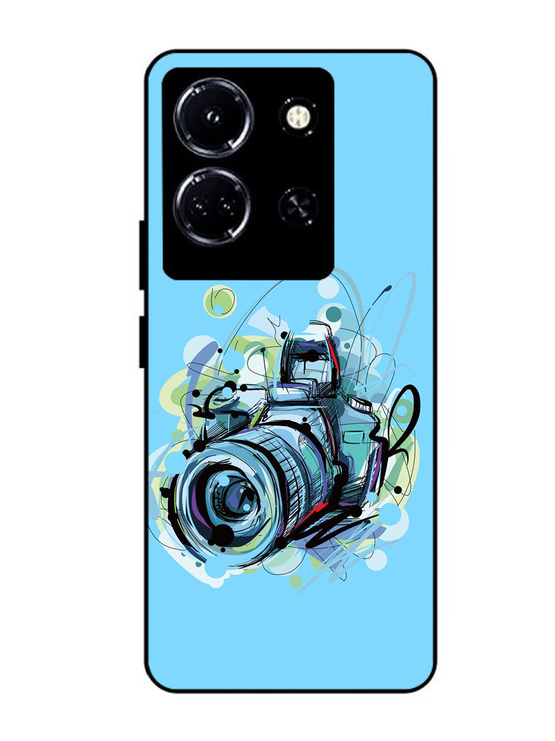 infinix note 30 5g Camera Blue Background