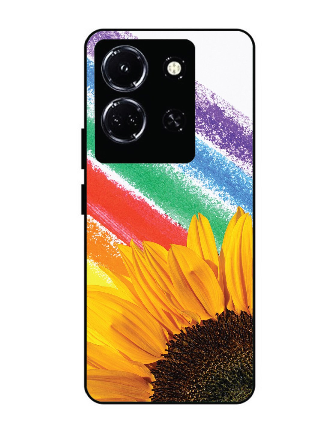 infinix note 30 5g Sunflower on Colourful Lines