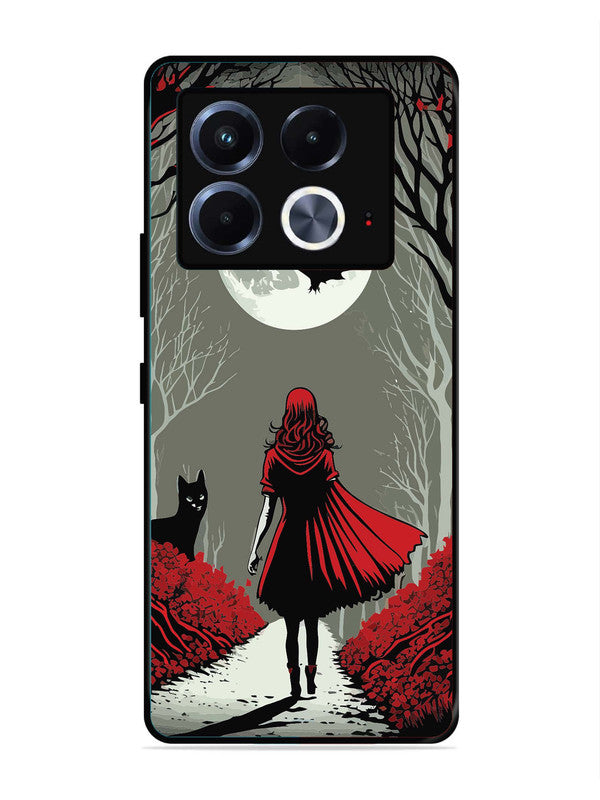 Infinix Note 40 5G Scarlet Girl in Red Forest