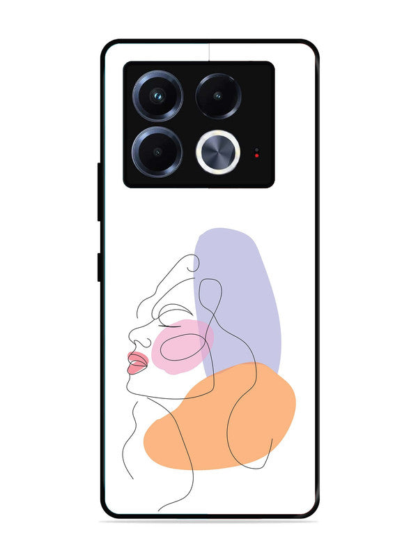 Infinix Note 40 5G Line Art Girl Face