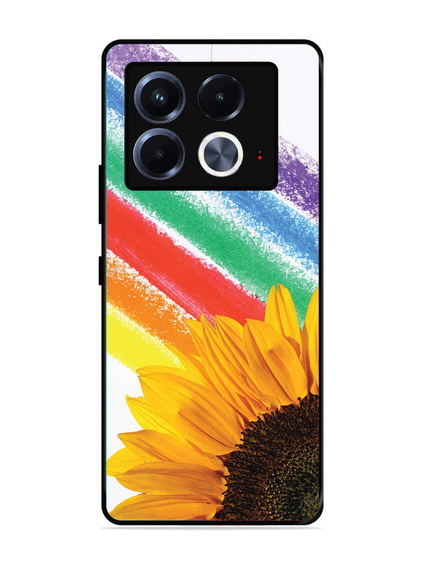 Infinix Note 40 5G Sunflower on Colourful Lines