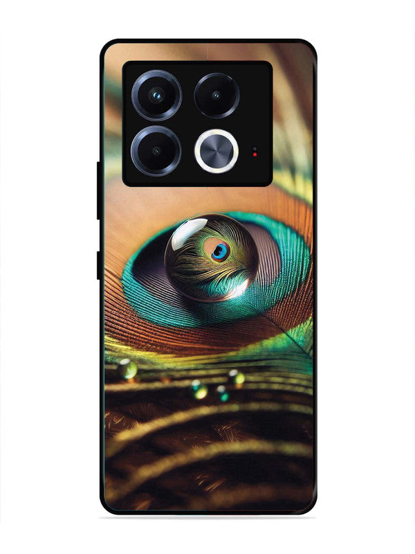 Infinix Note 40 5G Water Drop On Peacock Feather