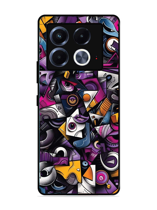 Infinix Note 40 5G Abstract Geometric Graffiti Chaos