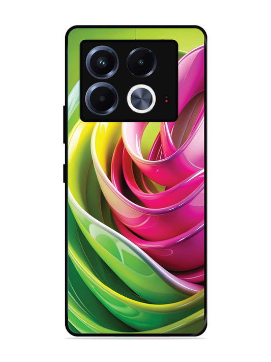 Infinix Note 40 5G Vibrant Swirl Glossy Ribbon Art