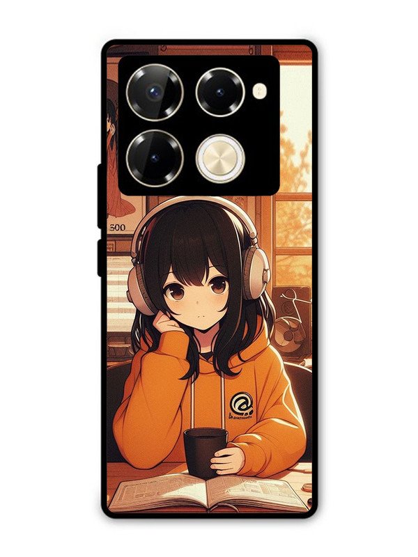 Infinix Note 40 Pro 5G Cute Girl listening Music