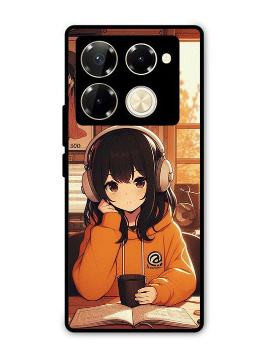 Infinix Note 40 Pro 5G Cute Girl listening Music