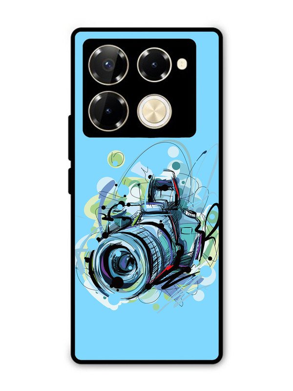 Infinix Note 40 Pro 5G Camera Blue Background