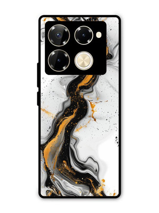 Infinix Note 40 Pro 5G Black And Golden Marble Essence