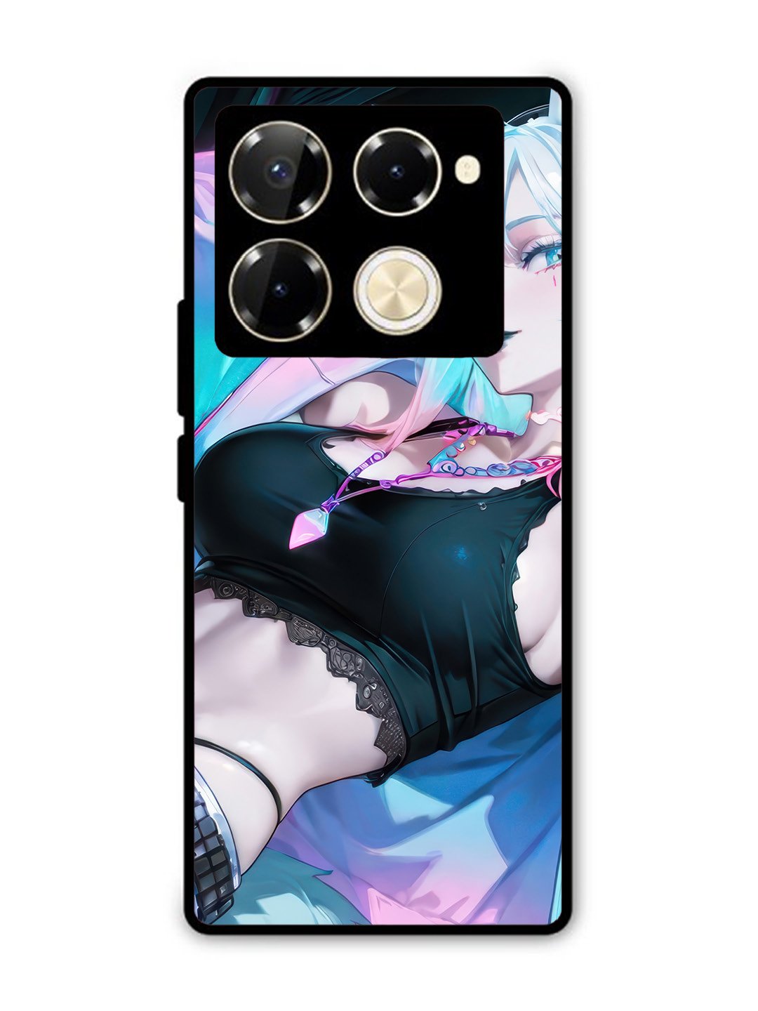 Infinix Note 40 Pro 5G anime girl fox headpohone white Hair