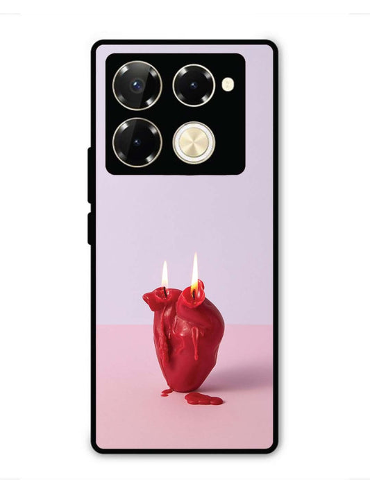 Infinix Note 40 Pro 5G A Lighted Heart Candle