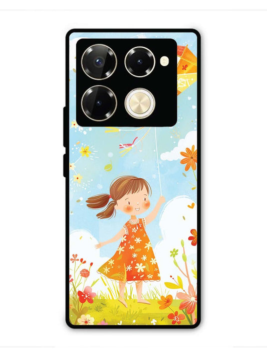 Infinix Note 40 Pro 5G Little Girl Kite Flying