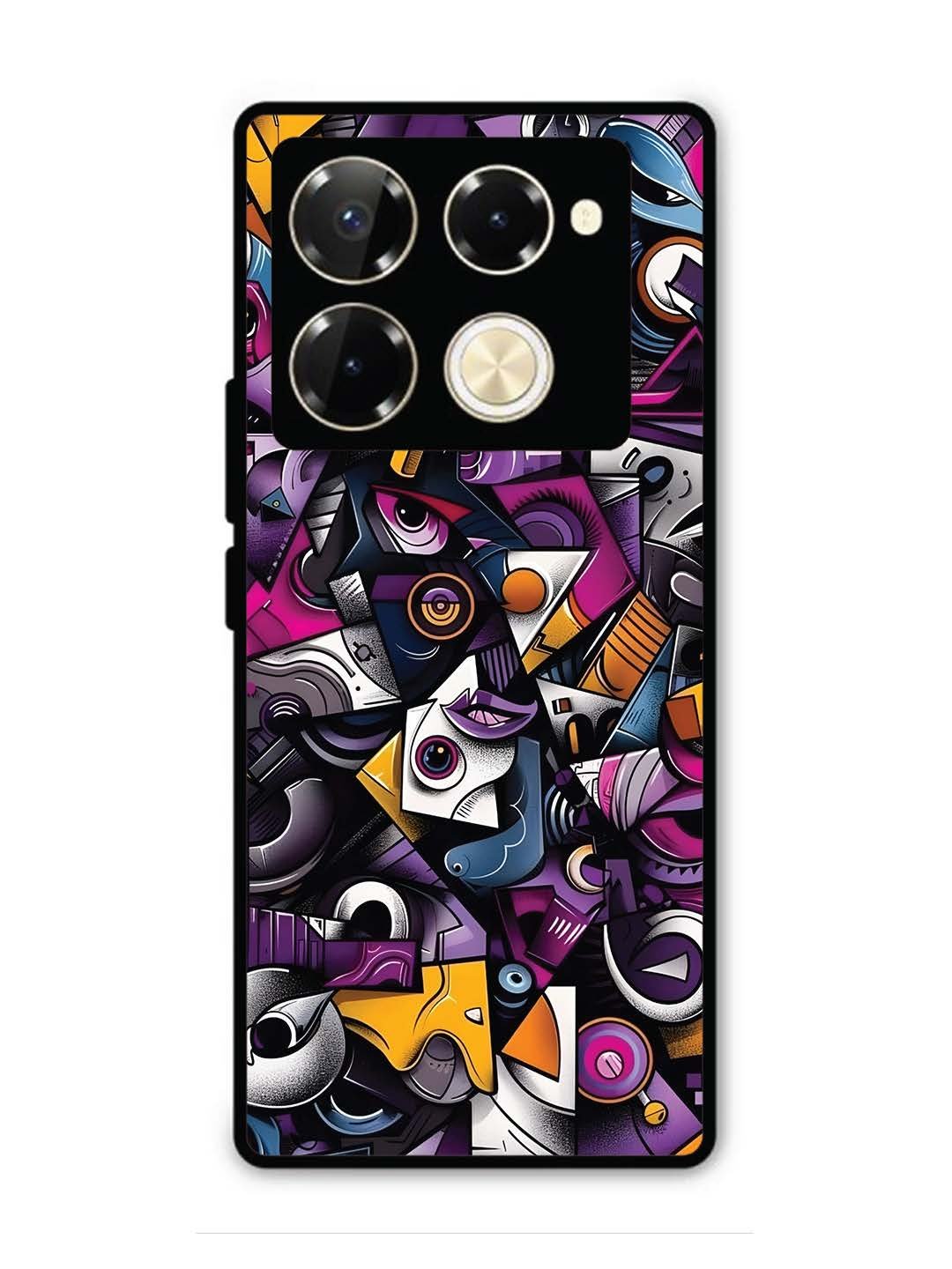 Infinix Note 40 Pro 5G Abstract Geometric Graffiti Chaos