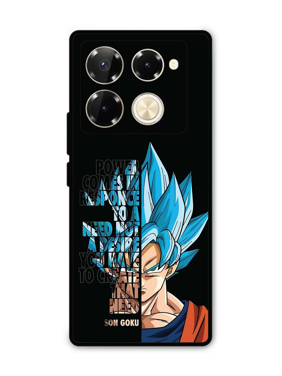 Infinix Note 40 Pro 5G Son of Goku Blue Motivational Art