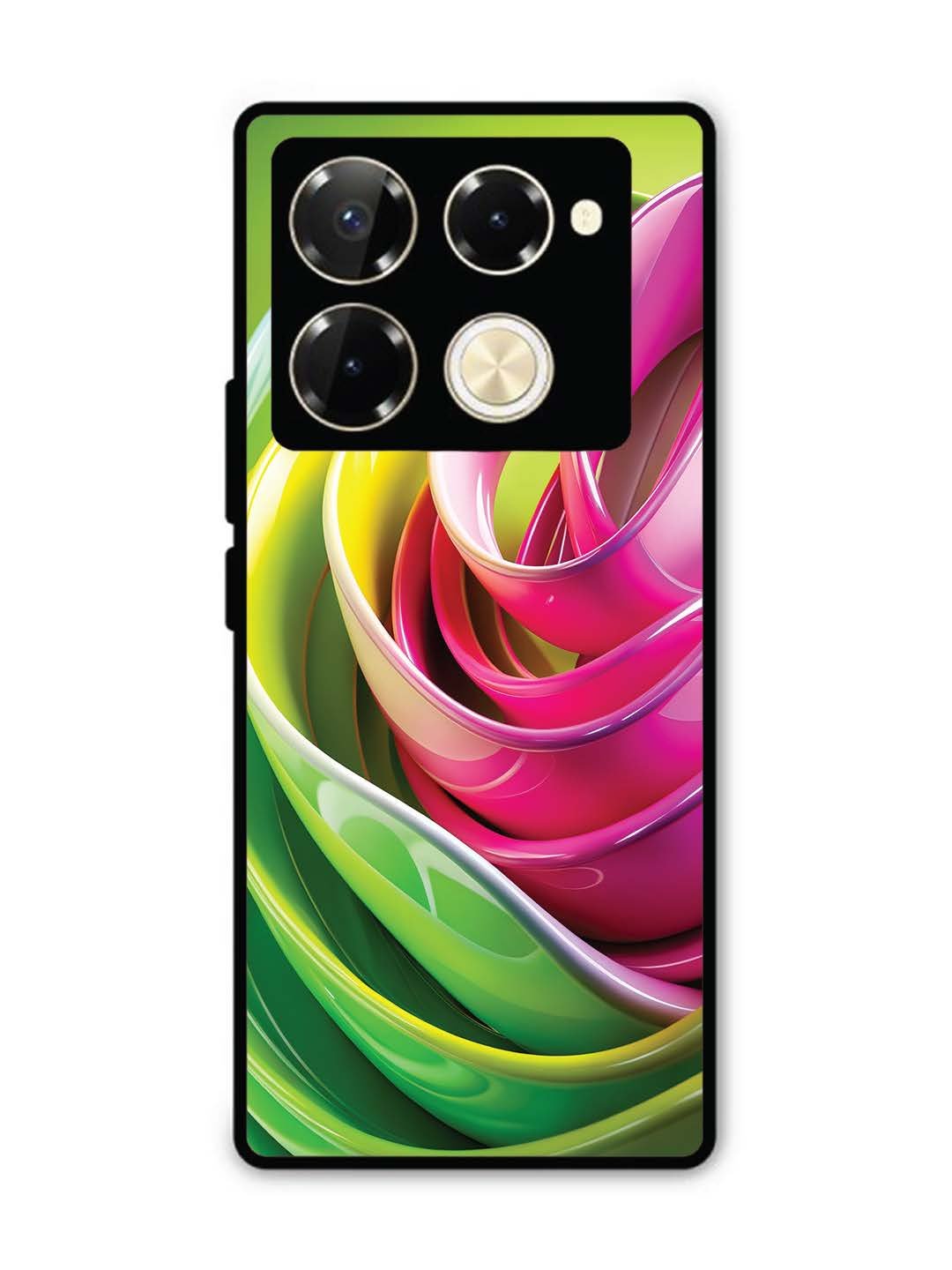 Infinix Note 40 Pro 5G Vibrant Swirl Glossy Ribbon Art