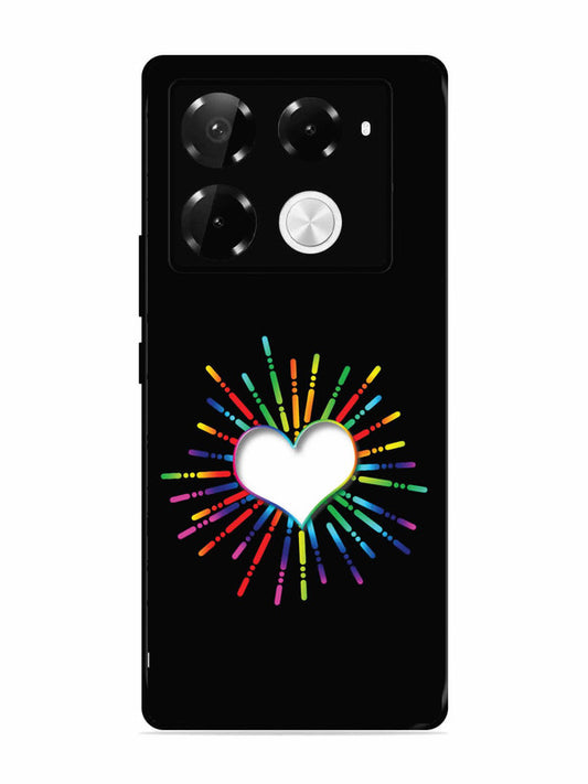 Infinix Note 40 Pro Plus 5G Colourful Heart on Black